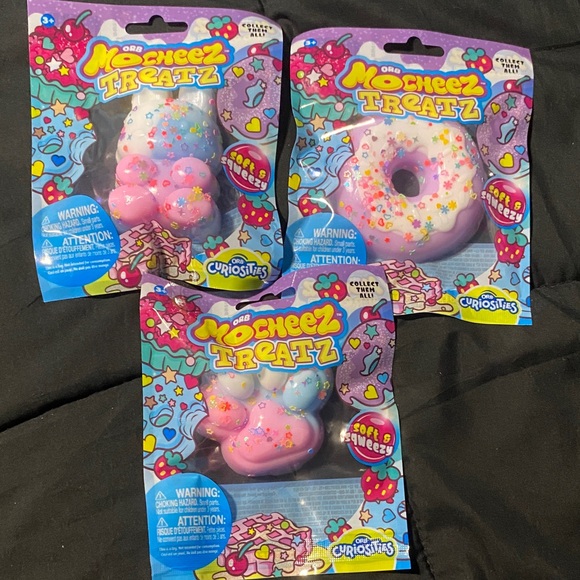 Orb Accessories - ORB Mocheez Treatz Donut, Bear and Paw Squishies Bundle of (3) New